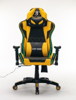 Chaise de jeu ergonomique à éclairage LED RVB multicolore pour joueur