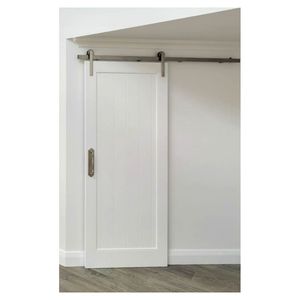 Puertas Corredizas de Gran Suavidad, Venta Directa de Fábrica, Diseño Moderno OEM, Puerta de Granero de Madera Sólida para Taller - Product Image 5