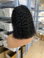 Perruques bouclées Bob Fashion les plus vendues, dentelle frontale HD, volumineuses, naturelles et douces, brésiliennes et vietnamiennes en stock pour femmes noires