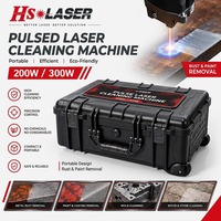 Équipement de nettoyage au laser à fibre pulsée 200W 300W, nettoyeur de surface métallique portable à main
