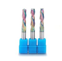 Fraise à deux dents en carbure de tungstène avec revêtement nano pour le fraisage CNC des tôles et de l'acrylique