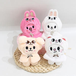 พวงกุญแจตุ๊กตาหมีการ์ตูนตัวเล็กนุ่มพิเศษ FM Field Zhou Stray Kids พร้อมพวงกุญแจห้อยกระเป๋า ของเล่นยัดไส้ใยฝ้าย PP - Product Image 3