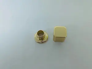 High Quality Gold Aluminum Square Cap For Men And Women Fragrance Bottle Perfume Cap