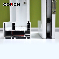 Profils en PVC pour fenêtre coulissante colorée avec isolation thermique insonorisante, conception anti-bruit