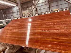 Lastra personalizzata <span class=keywords><strong>in</strong></span> <span class=keywords><strong>marmo</strong></span> travertino rosso classico per interni interni <span class=keywords><strong>in</strong></span> travertino piastrelle e <span class=keywords><strong>tavolo</strong></span> - Product Image 5