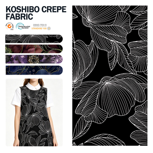 Tela Crepé Koshibo Estampada Personalizada Hutterite, 100% Poliéster, 130-135 g/m², Tela para Vestidos, Tela Koshibo Estampada para Mujer - Product Image 1