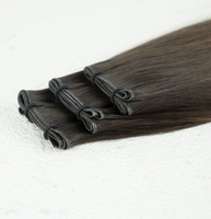 Extensions de cheveux vierges chinois Remy, lisses et soyeux, double trame, qualité supérieure, double tirage