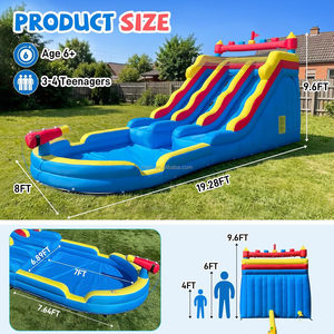 Scivoli d'Acqua Gonfiabili per Bambini, Divertimento per il Giardino di Casa - Product Image 4