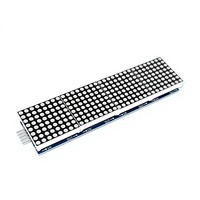 MAX7219 modul matriks titik 8*8 katoda umum 5V tampilan LED merah/hijau 4 in 1 dengan kabel kawat DuPont