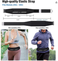 Sac banane unisexe léger en tissu Oxford antivol avec fermeture éclair, support de téléphone en forme d'oreiller pour course à pied et sports de plein air (compatible iPhone)