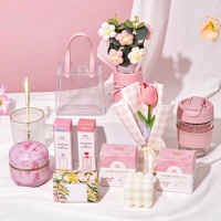 Set Hadiah Suvenir Pernikahan dengan Tas Transparan, Hadiah Elegan untuk Pengiring Pengantin, Baby Shower, dan Pesta Ulang Tahun
