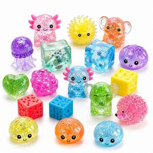 Cute Crystal Stress Figures Shiny Gel Axolotl Crab Octopus Jellyfish Diamond Ball Classroom Prize Toy <b>Pack</b> - Product Image 6