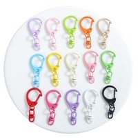 Anneaux ouverts colorés pour la fabrication de bijoux DIY, accessoires en métal, porte-clés, connecteur, porte-clés avec chaîne, mousqueton, porte-clés séparé