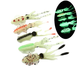 Esca Artificiale Morbida in Plastica a Forma di Polpo/Calamaro, Luminosa, con Ali Sottili a Farfalla, 10-15CM, per la Pesca - Product Image 2