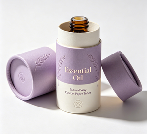 Tube en papier kraft personnalisé pour crème pour les yeux, bougie, huile essentielle, parfum, emballage durable en carton cylindrique - Product Image 2