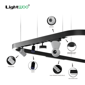 Éclairage linéaire LED moderne 40W 3CCT pour hôtel, best-seller, blanc, 80 CRI, base en aluminium, luminaire suspendu pour plafond, pour bureau, <span class=keywords><strong>restaurant</strong></span> - Product Image 5
