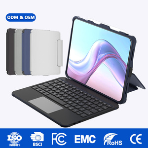 เคสคีย์บอร์ด USB-C แบบทนทานพร้อมแ<span class=keywords><strong>ท</strong></span>ร็ค<span class=keywords><strong>แพ</strong></span><span class=keywords><strong>ด</strong></span> มุมเสริมความแข็งแรงและขอบยกสูง ป้องกันการตกกระแ<span class=keywords><strong>ท</strong></span>กสำหรับ iPad A16 ขนาด 11 นิ้ว - Product Image 3