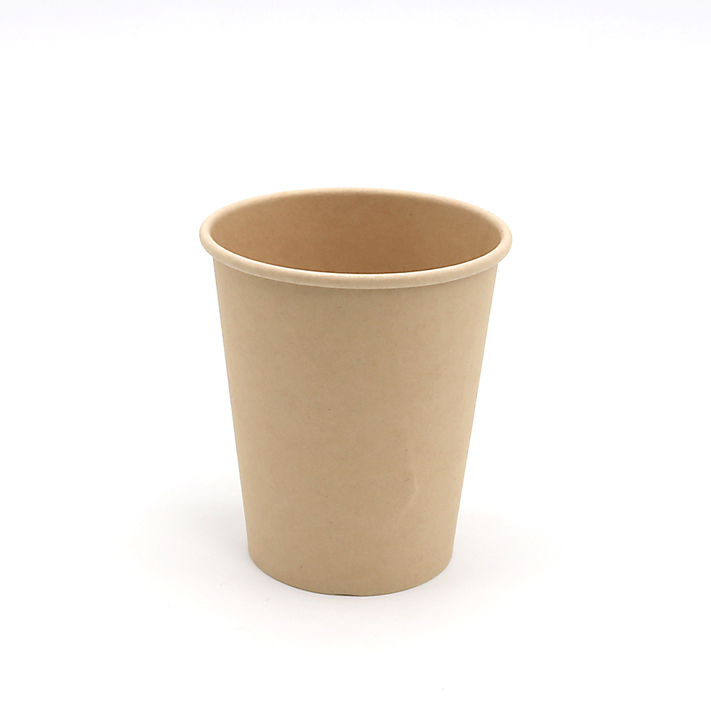 Customized 8 oz Disposable Sugarcane Bagasse Paper Cup Degradable Food Packaging for Tasting and Camping Refrigerator Safe