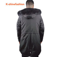 Vente en gros de manteaux parka longs en toile pour hommes, d'hiver, décontractés, à capuche, épais, pour l'extérieur