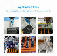 Robot de soudage à adhésif thermofusible entièrement automatique haute vitesse avec écran LCD, moteur, boîte de vitesses et pompe 3 axes PLC 1