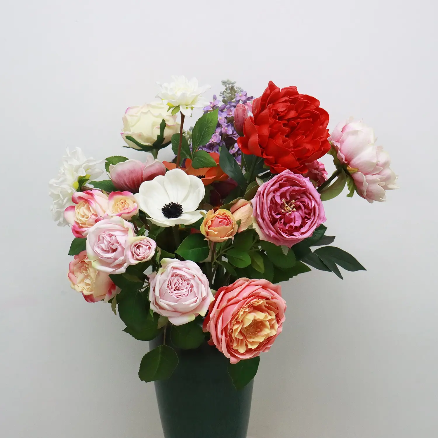 M-1 शादी घर Centerpiece उच्च गुणवत्ता अच्छी कीमत रेशम हाइड्रेंजिया ट्यूलिप लिली आर्किड रियल टच लेटेक्स गुलाब कृत्रिम फूल