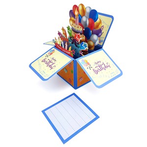 Tarjeta de Felicitación de <span class=keywords><strong>Cumpleaños</strong></span> Plegable con Diseño Nuevo, Velas que se Encienden, Luces, Tarjeta 3D Pop-up, Mensaje Musical, Creativa para Regalo de <span class=keywords><strong>Cumpleaños</strong></span> - Product Image 4