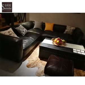 China <span class=keywords><strong>mejor</strong></span> vintage de cuero sofá <span class=keywords><strong>cama</strong></span> doble de dos plazas cubierta 2 plazas <span class=keywords><strong>chaise</strong></span> <span class=keywords><strong>longue</strong></span> - Product Image 4