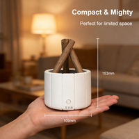 Diffuseur d'arômes Aromacare 150 ml, lampe à flamme simulée électrique USB, huile essentielle, diffuseur de feu de camp