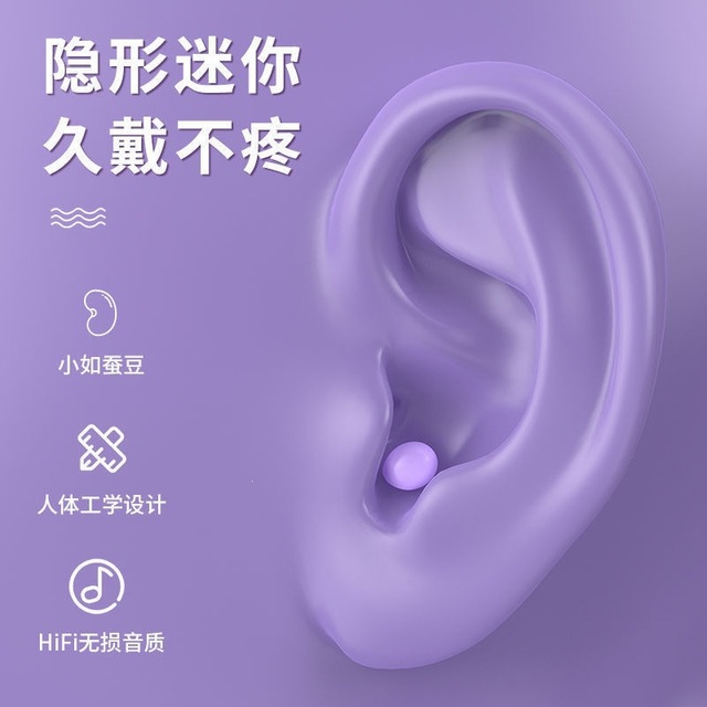 In Ear Wireless Earphones Private Mold HiFi Sound Long Battery Life Mini Comfortable Fit Sports Use