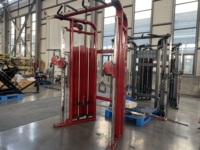 Máquina de Ejercicios Multifuncional Comercial con Tubo Ovalado Plano, Polea Doble Ajustable y Cable Cruzado en Venta