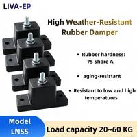 Support anti-vibrations en caoutchouc pour unité extérieure de climatiseur AHU HVAC, amortisseurs de chocs, charge 20-60 kg