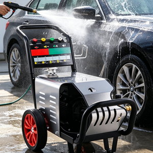 <span class=keywords><strong>Nettoyeur</strong></span> <span class=keywords><strong>haute</strong></span> <span class=keywords><strong>pression</strong></span> électrique <span class=keywords><strong>professionnel</strong></span> <span class=keywords><strong>200</strong></span> <span class=keywords><strong>bars</strong></span>, tuyau flexible <span class=keywords><strong>haute</strong></span> <span class=keywords><strong>pression</strong></span> de 15 m, utilisation en atelier de lavage de voitures avec buse turbo - Product Image 1