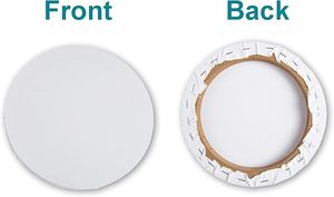 Set di Tele Tonde Stirate di Varie Dimensioni per Artisti, Tele Circolari Personalizzate per Disegno - Product Image 4