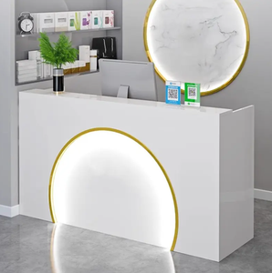 Luxury Style Salon Furniture <b>Small</b> Counter Beauty Salon Reception <b>Desk</b> Beauty Salon <b>Small</b> Reception <b>Desk</b> Office - Product Image 2