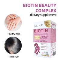 Capsules exclusives transfrontalières de biotine et de collagène pour la beauté des cheveux et des soins de la peau, boîte de 92g