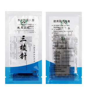 إبر مثلثة طبية غير معقمة 10 قطع/كيس قابلة لإعادة الاستخدام بالجملة للعلاج بالطب الصيني التقليدي - Product Image 4