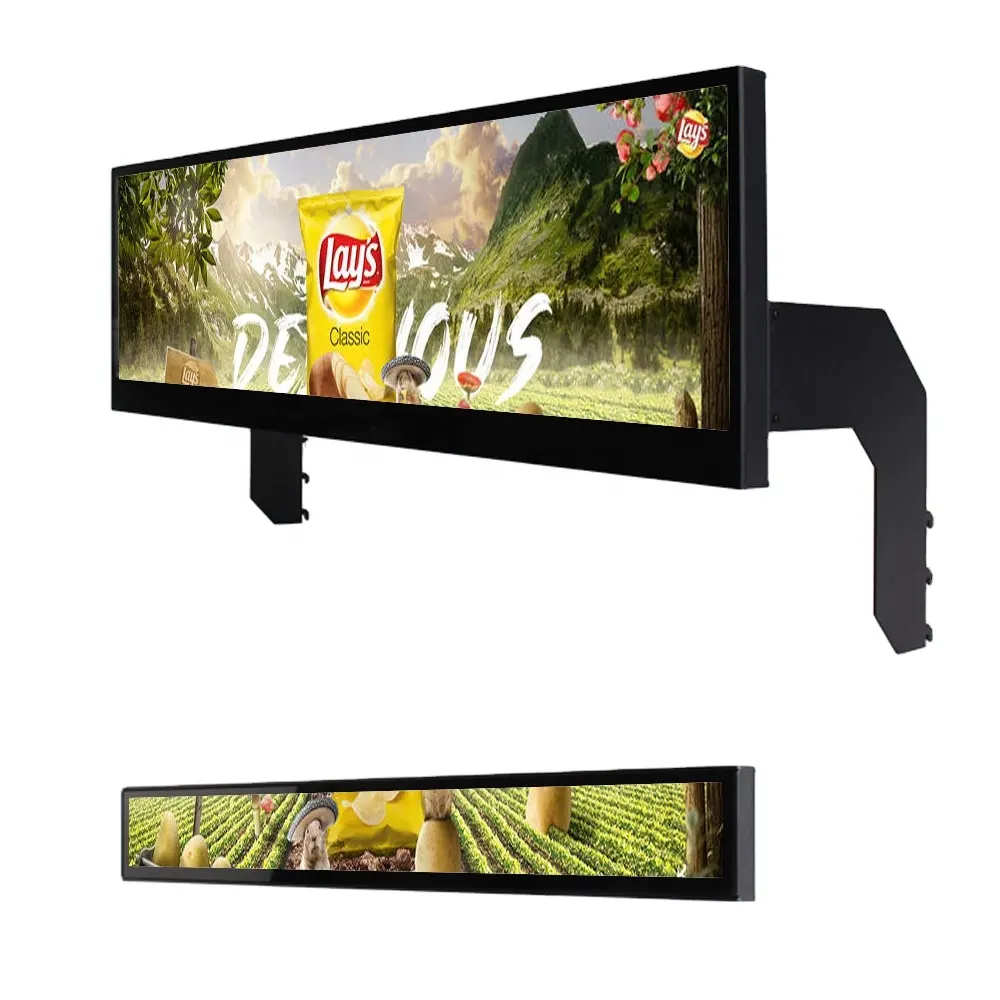 Tela de toque ultra larga 36.6 polegadas DV366FBM-N10, monitor de tela tátil com barra elástica display de propaganda lcd