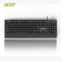 Clavier filaire de bureau Acer OAK032 avec repose-poignets prolongé, connectique USB, étanche, 104 touches, pour ordinateur de
