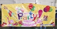 Panneau Joyeux Anniversaire pour Bannière de Château Gonflable en PVC Certifié CE Garantie 3 Ans
