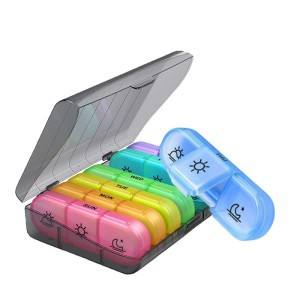 Portable 28-Compartment Plastic Classic Medicine <b>Box</b> Custom Logo <b>Large</b> Capacity Zippered Closure Promotional <b>Gift</b> - Product Image 2