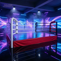 Ring de boxe et de lutte fixe commercial avec accessoires complets pour événements de tournois professionnels