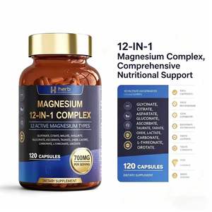Cápsulas de Magnesio de Marca Privada de Fábrica para Adultos, Alivio del Estrés, Apoyo al Sueño, Nervios y Músculos, Metabolismo - Product Image 2
