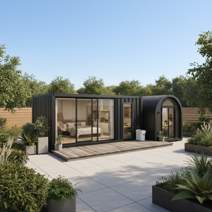 <span class=keywords><strong>Maison</strong></span> préfabriquée moderne en conteneur, cabine Apple, capsule habitable avec toilettes et cuisine pour hôtel, complexe hôtelier, bureau, jardin et terrain non utilisé - Product Image 4