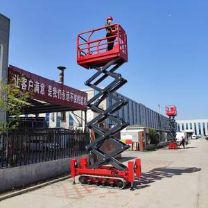 รถยกกรรไกรแบบพาเลทยกล้อไฟฟ้า6เมตรโต๊ะยกกรรไกรไฮดรอลิกตีนตะขาบ - Product Image 6