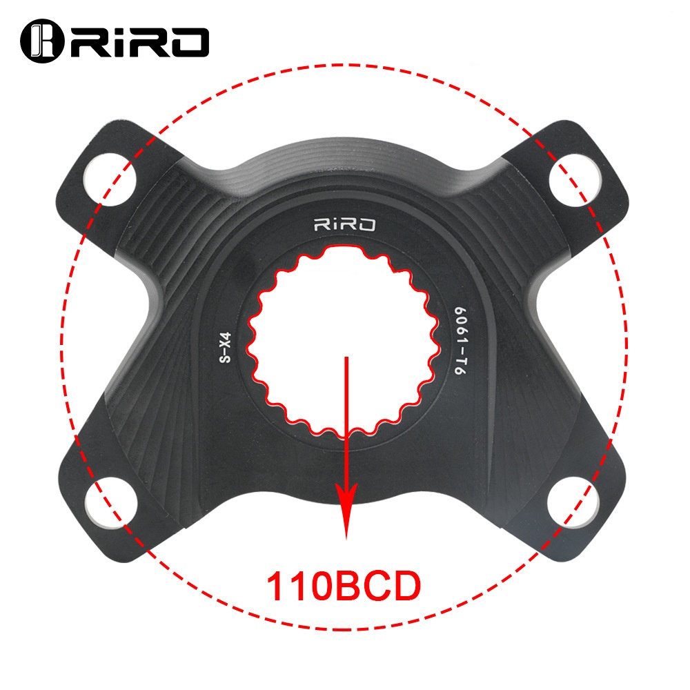 Adaptateur Shimano DM vers 110BCD Noir