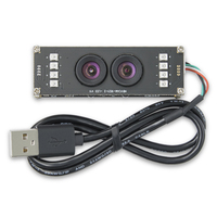 USB 2.0 2MP double caméra 1080P HD Portrait, module de caméra d'application de détection et de reconnaissance de vie