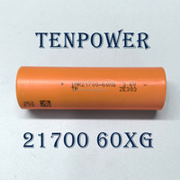 Batterie au lithium 21700 60XG 3.6V 6000mAh TP INR21700 60XG à faible résistance interne, haute décharge