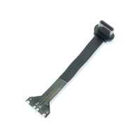 Câble plat super souple Goochain Type-C pour charge sans fil, connecteur Type C en forme de T, angle haut/bas, câble à usage industriel