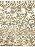 Tissu en dentelle française brodé de perles, de paillettes et de strass, 100% polyester, écologique, largeur 125 cm, pour robes et sacs