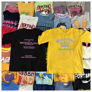 เสื้อยืดลำลองผู้ชายคุณภาพสูง เสื้อผ้ามือสอง ทรงเข้ารูป ผ้าฝ้าย แฟชั่น ระบายอากาศ แขนสั้น สไตล์สุ่มจัดส่ง - Product Image 4